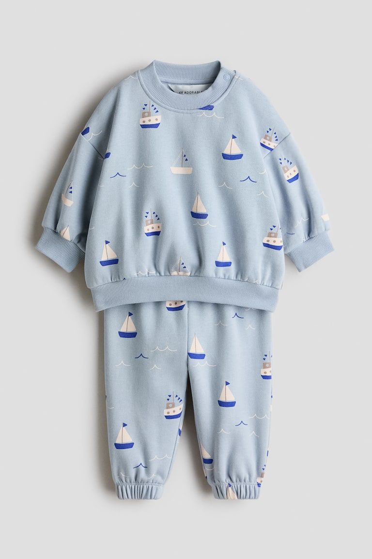 2-piece Cotton Sweatshirt Set