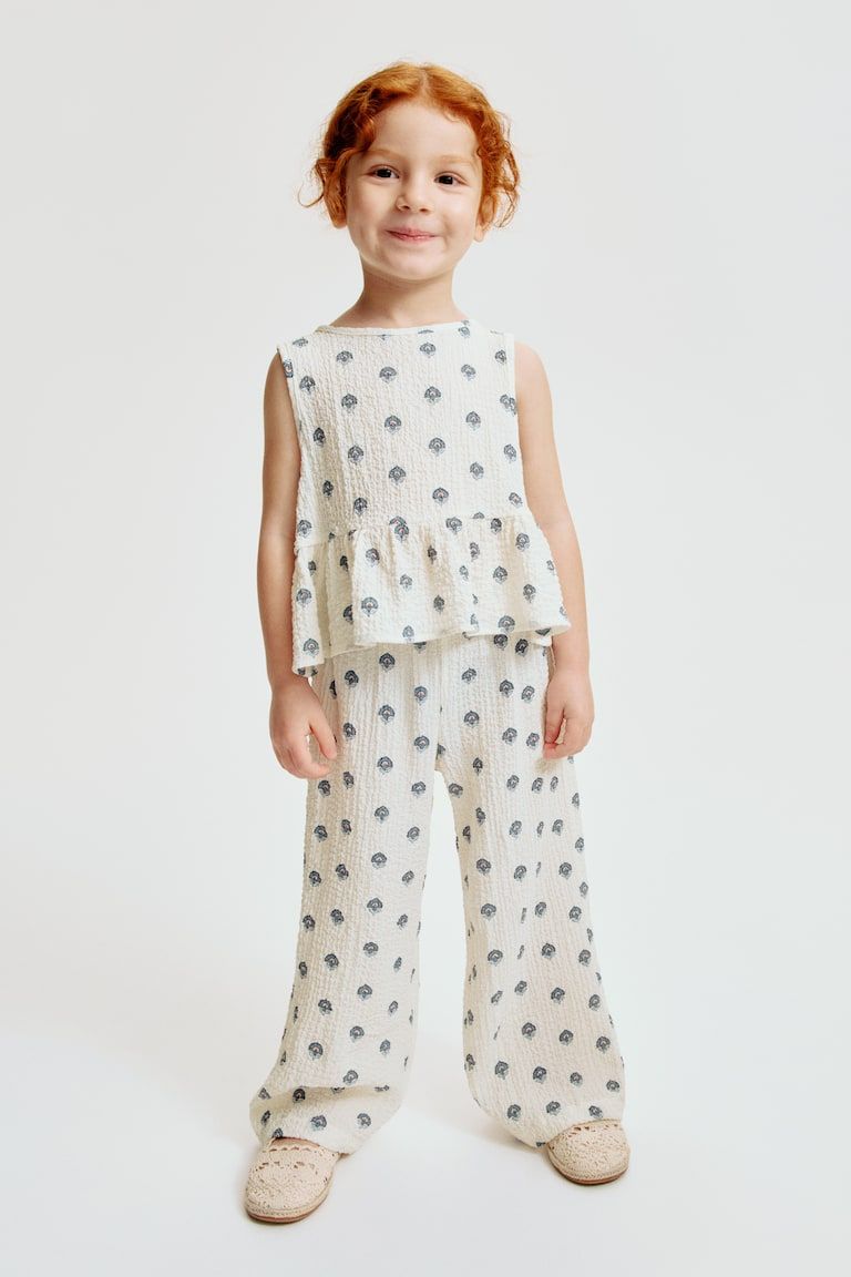 2-Piece Crinkled Jersey Set