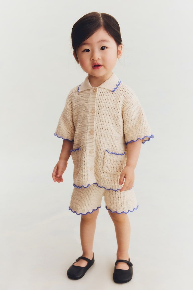 2-Piece Crocheted-Style Set