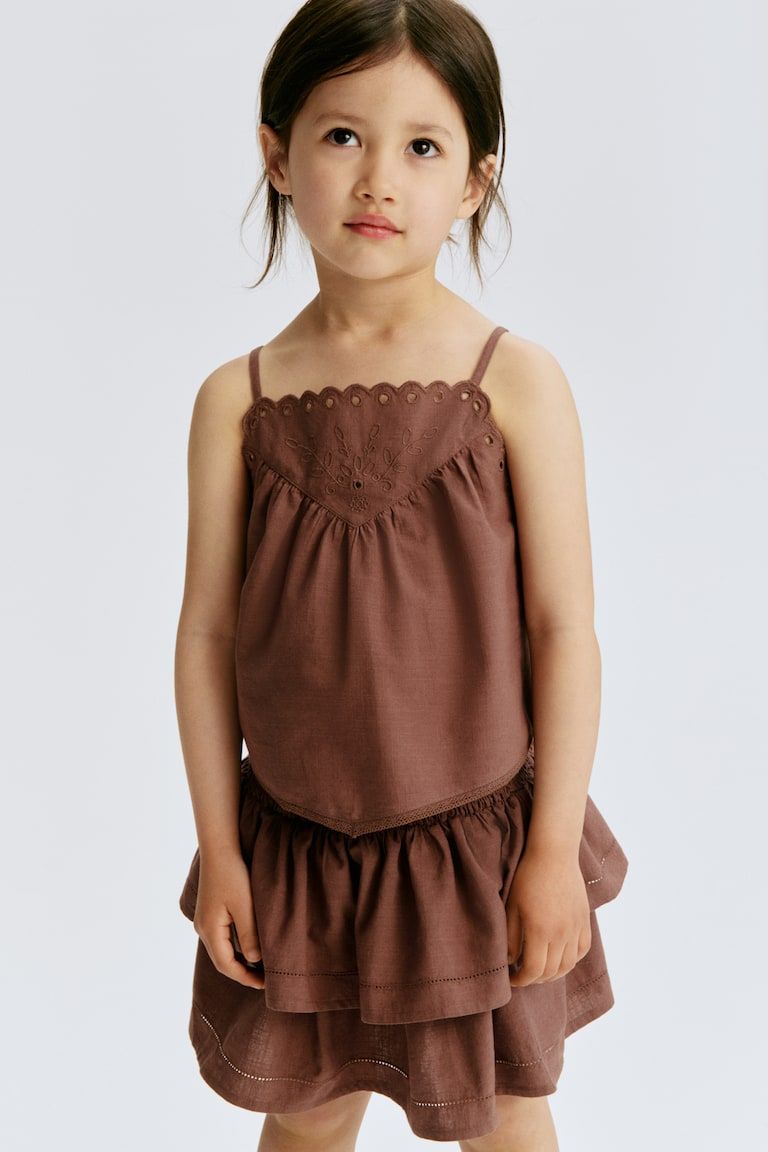 2-Piece Embroidered Cotton Set