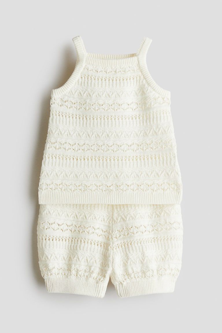 2-Piece Pattern-Knit Set