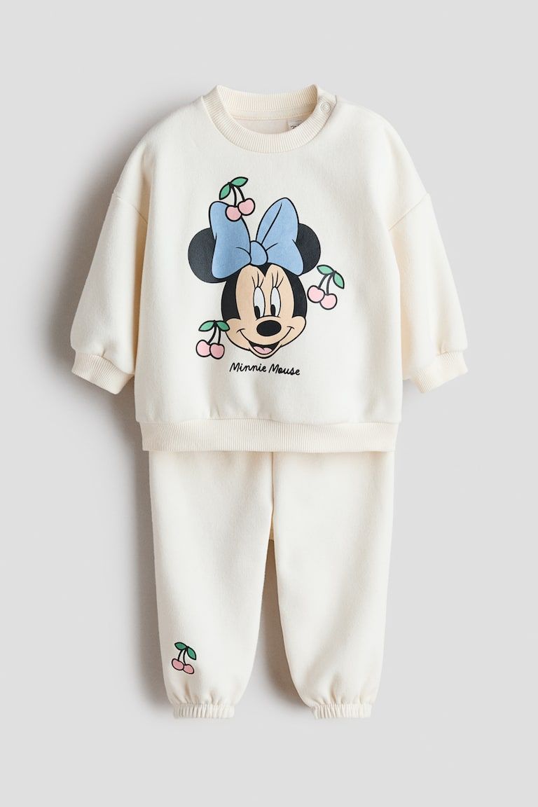 2-Piece Printed Sweatshirt and Joggers Set