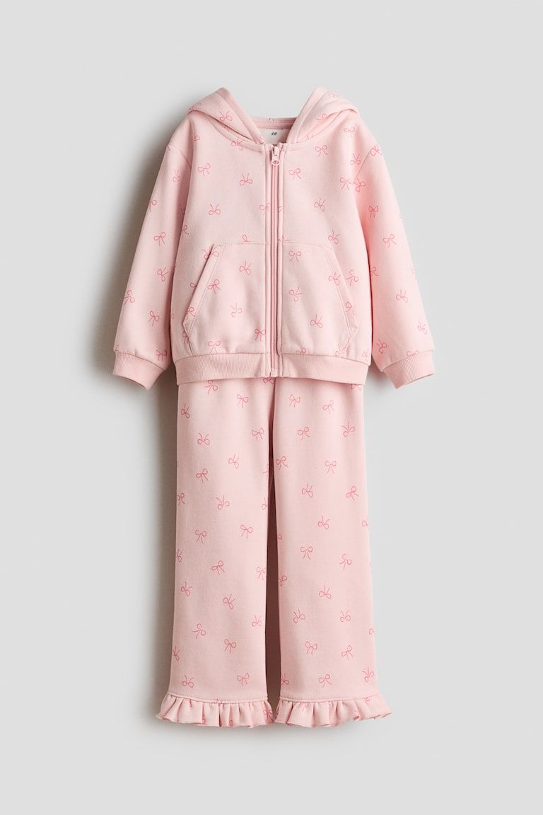 2-Piece Printed Sweatshirt and Joggers Set