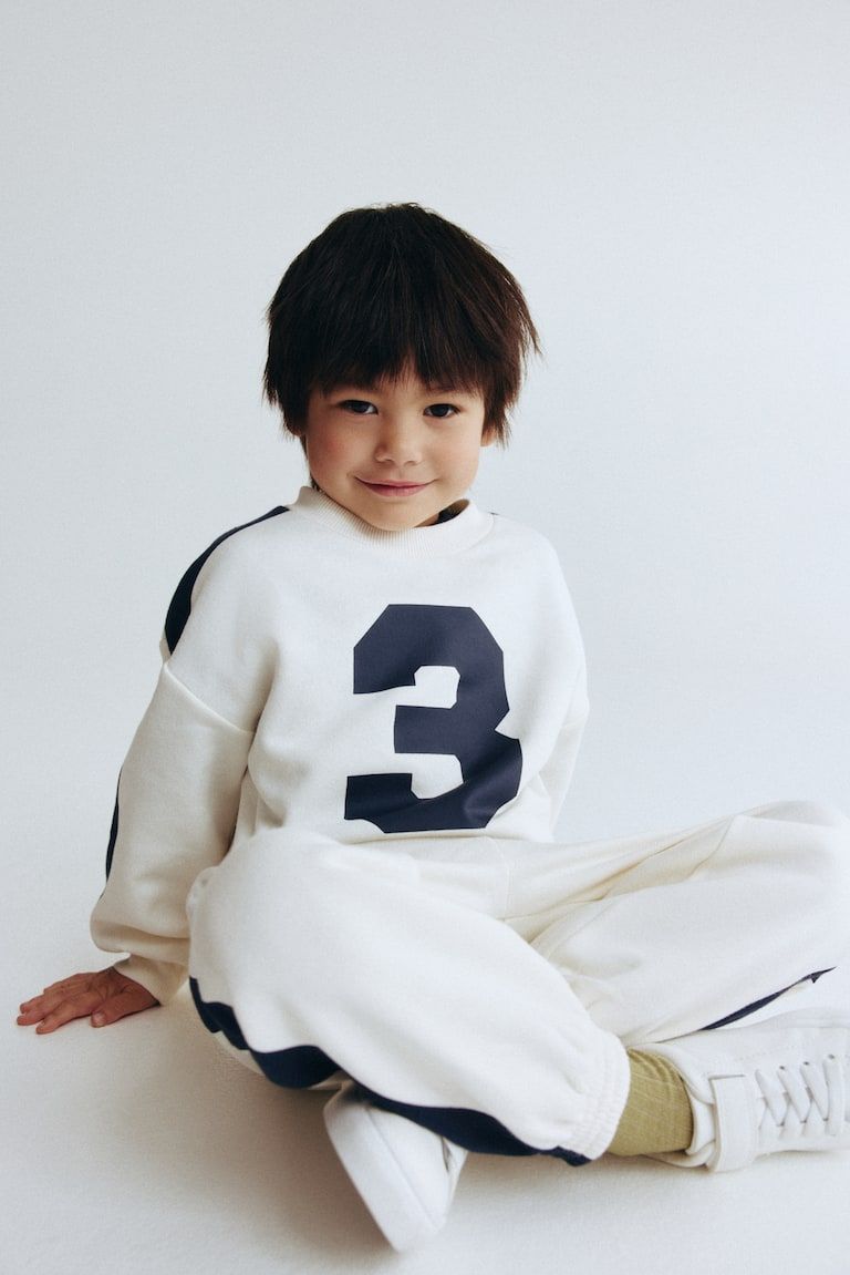 2-Piece Printed Sweatshirt and Joggers Set