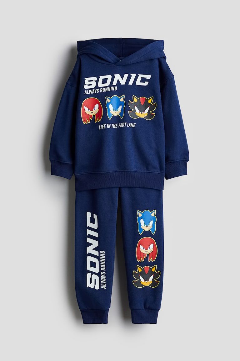 2-piece Printed Sweatshirt Set