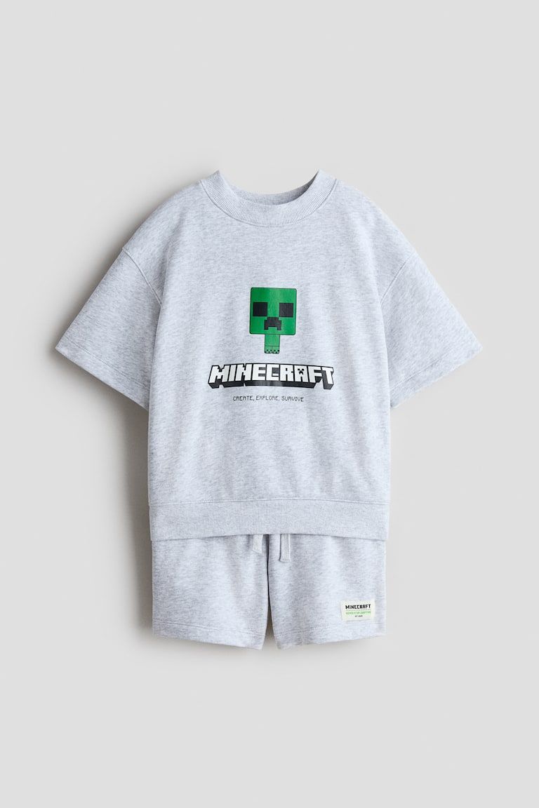 2-piece Printed Sweatshirt Set