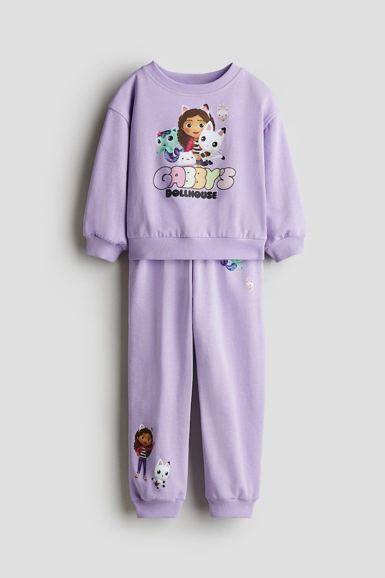 2-piece Printed Sweatsuit