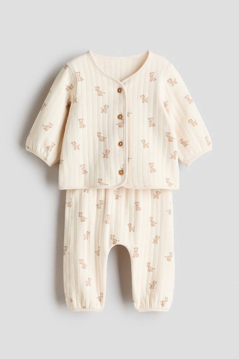 2-piece Quilted Jersey Set