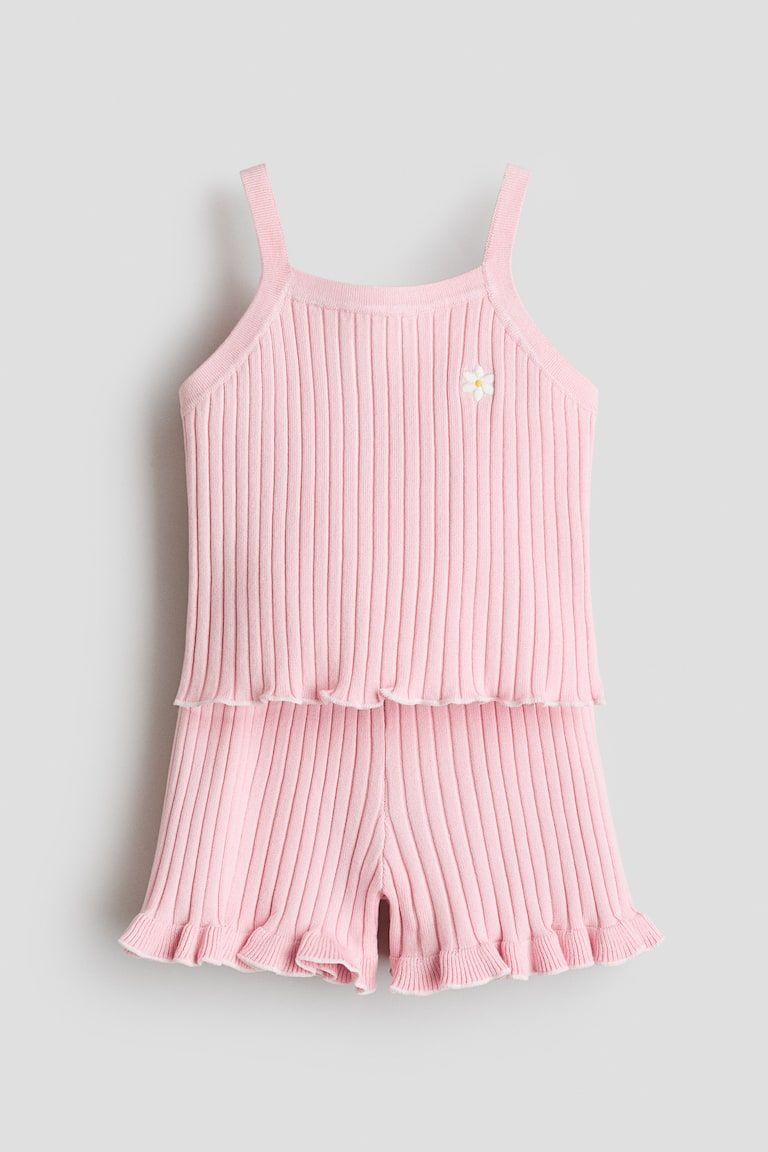 2-Piece Rib-Knit Set