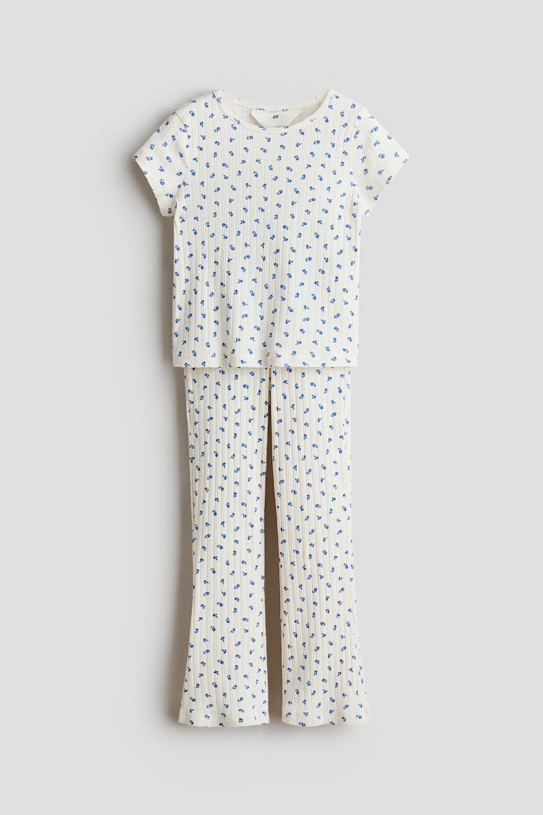2-Piece Ribbed Cotton Set