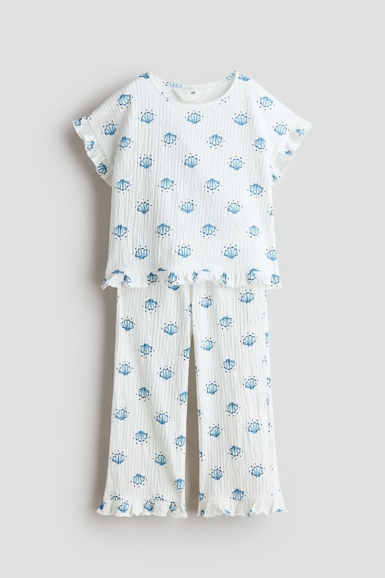 2-Piece Ruffle-Trimmed Set