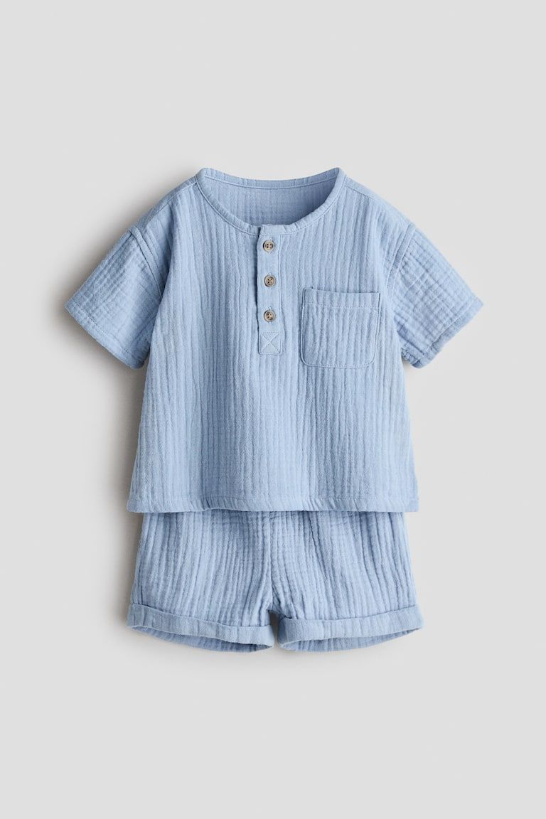 2-Piece Shirt and Shorts Set