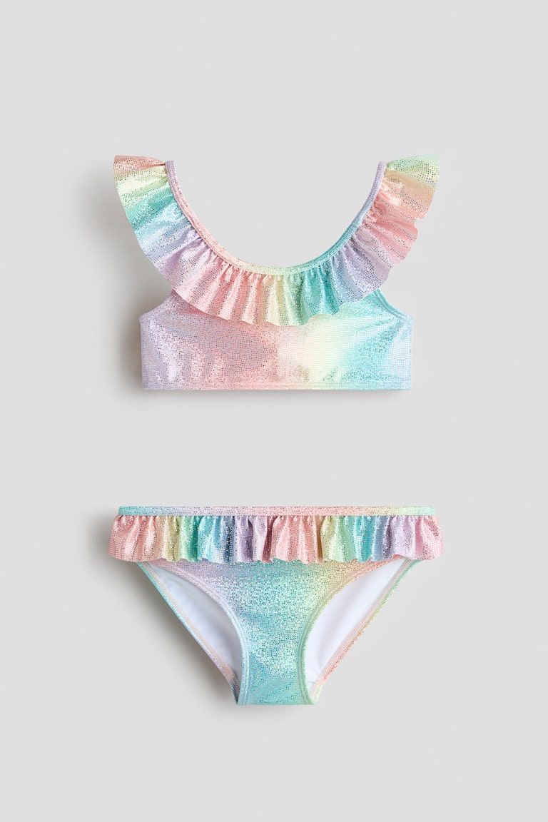2-Piece Swimsuit with Ruffle Trim