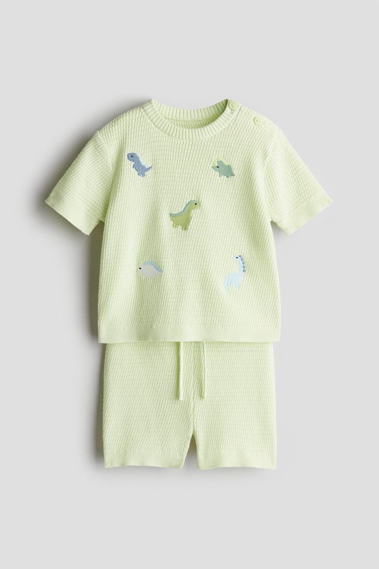 2-Piece Textured Cotton Set