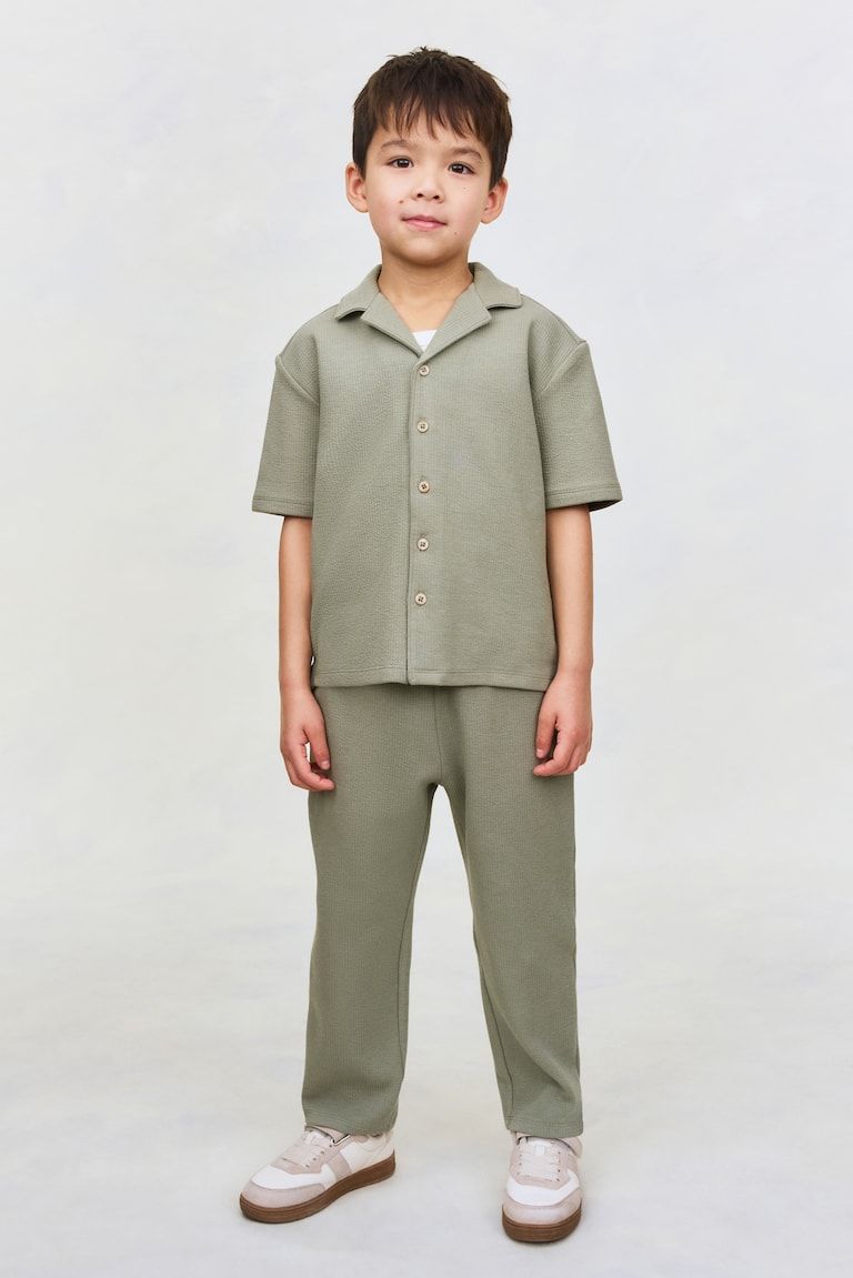 2-Piece Textured Cotton Set