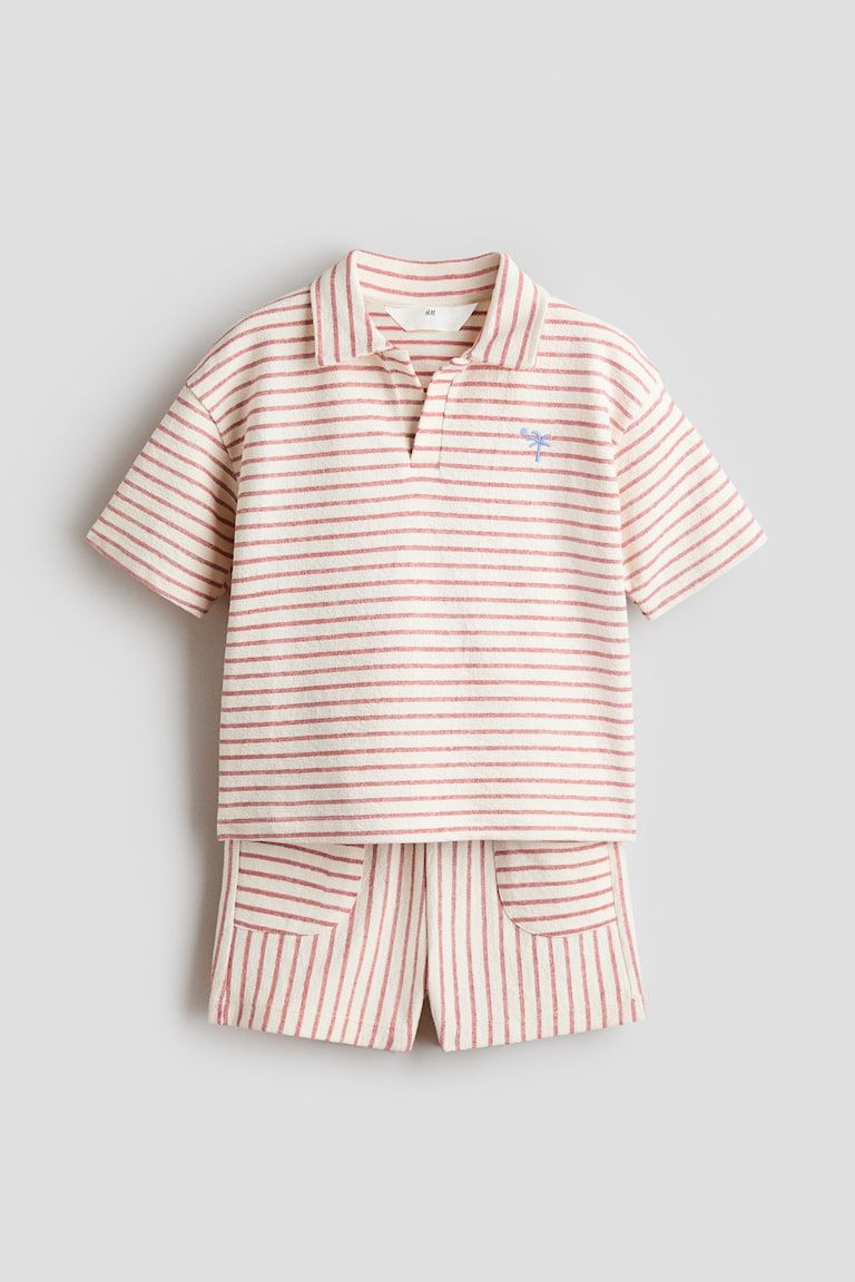 2-Piece Textured Cotton Set