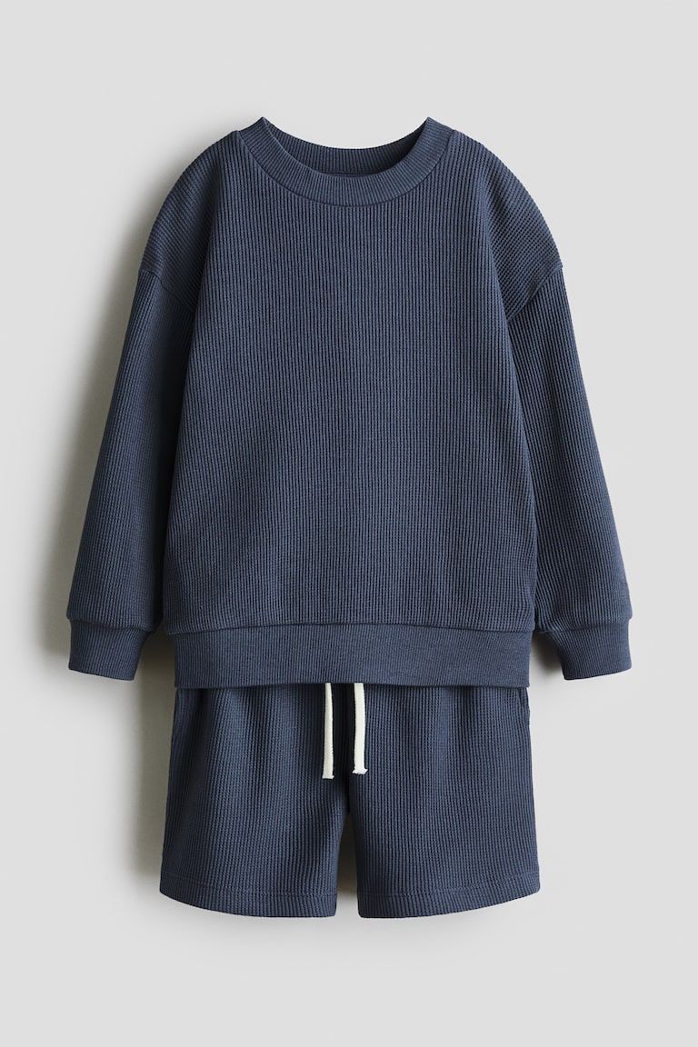 2-Piece Waffled Cotton Set