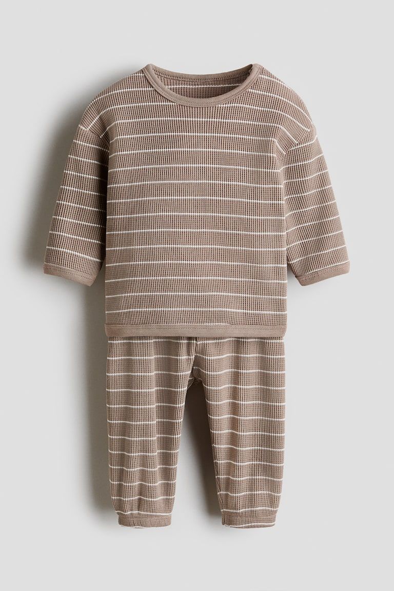 2-Piece Waffled Cotton Set