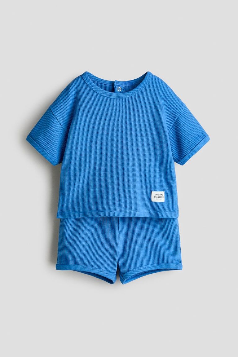 2-Piece Waffled Cotton Set