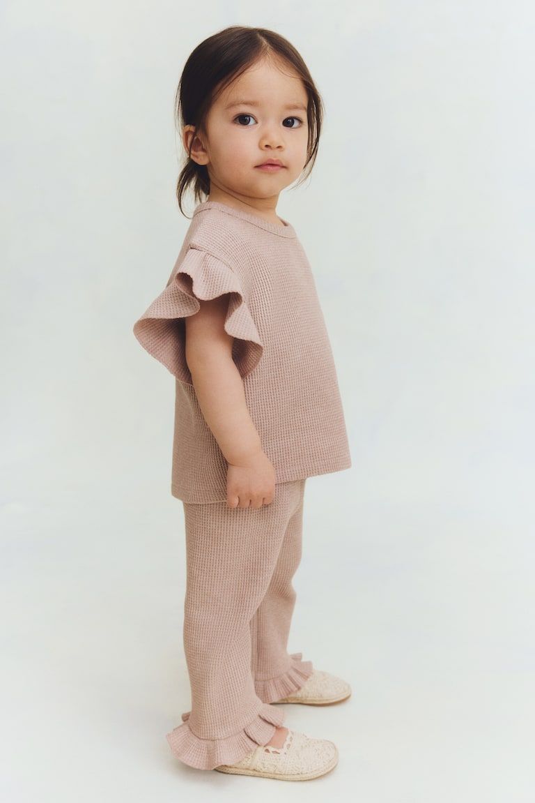 2-Piece Waffled Cotton Set