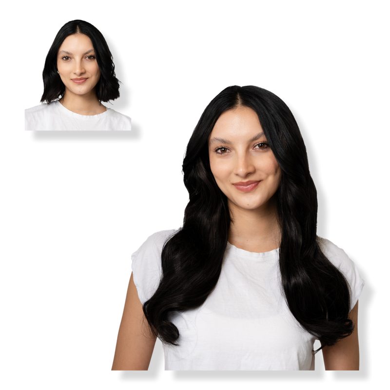 20" Clip-in Human Hair Extension - Espresso