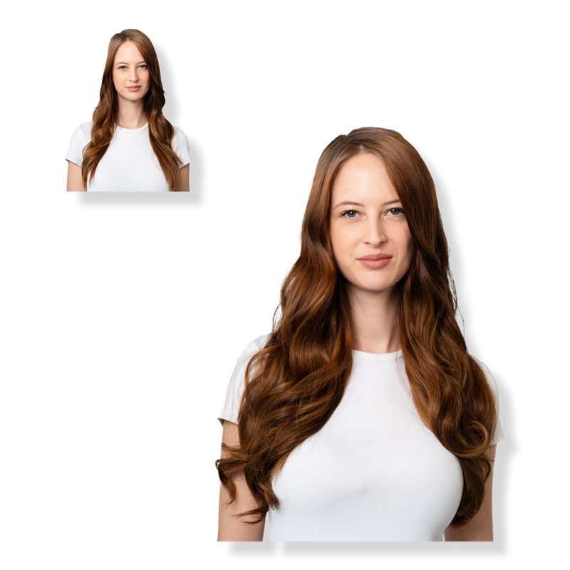20" Clip-in Human Hair Extension - Gingerbread