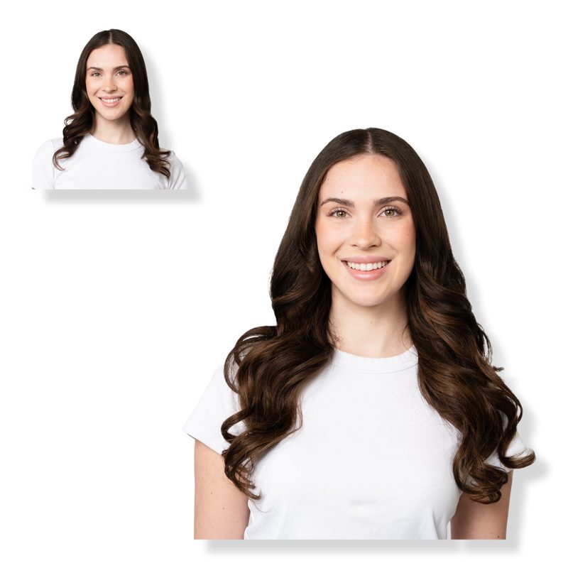 20" Clip-in Human Hair Extension - Milk Chocolate