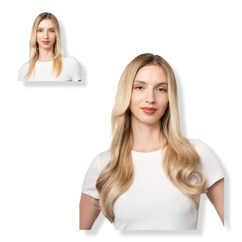 20" Clip-in Human Hair Extension - Toasted Marshmallow
