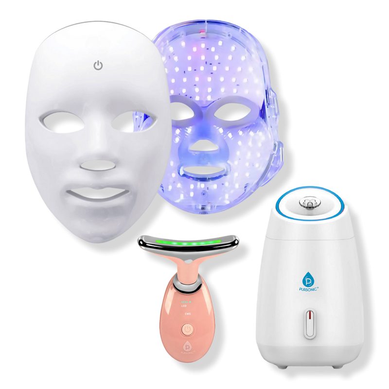 3-in-1 LED Light Therapy Facial Spa Bundle
