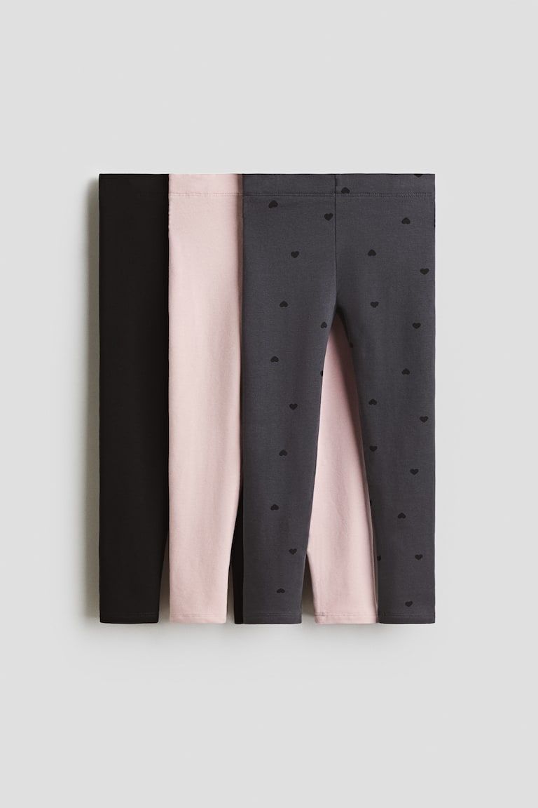 3-pack Brushed-Inside Jersey Leggings