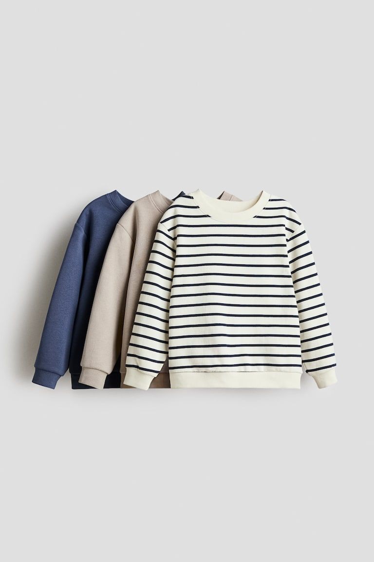 3-Pack Brushed-Inside Sweatshirts