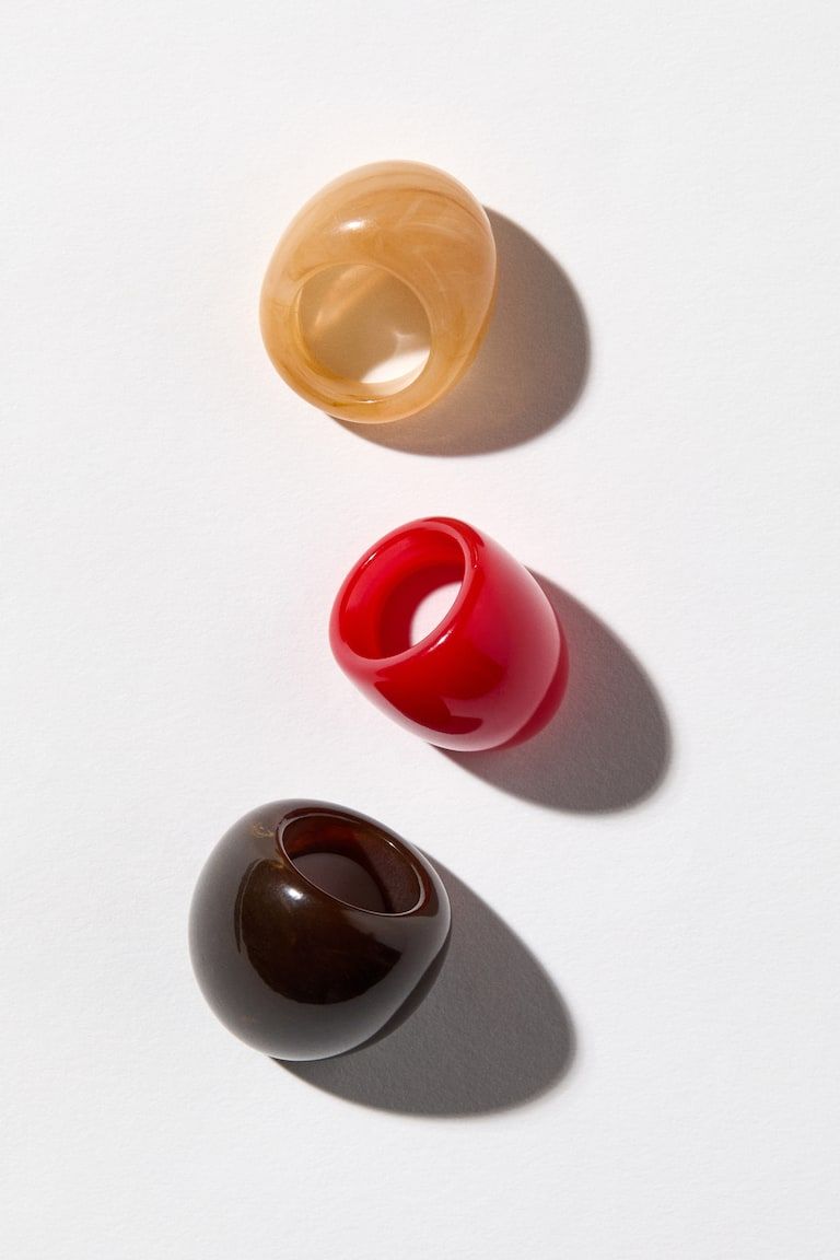 3-pack chunky rings