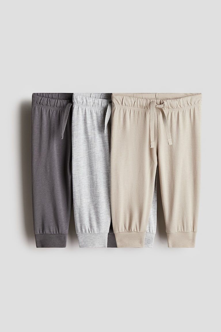 3-pack Cotton Jersey Joggers
