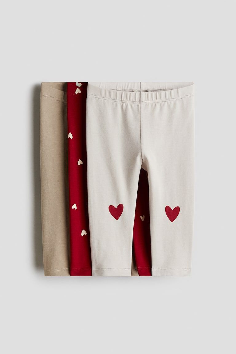 3-pack Cotton Jersey Leggings