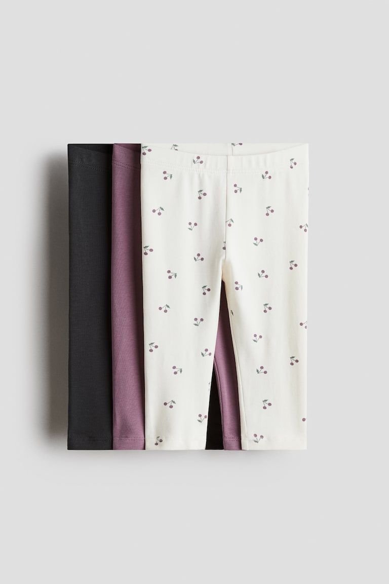 3-pack Cotton Jersey Leggings