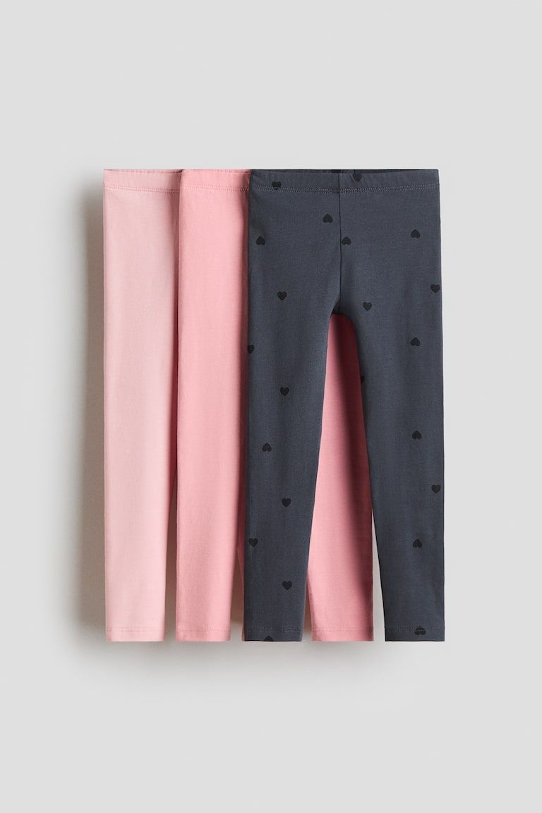 3-Pack Cotton Jersey Leggings