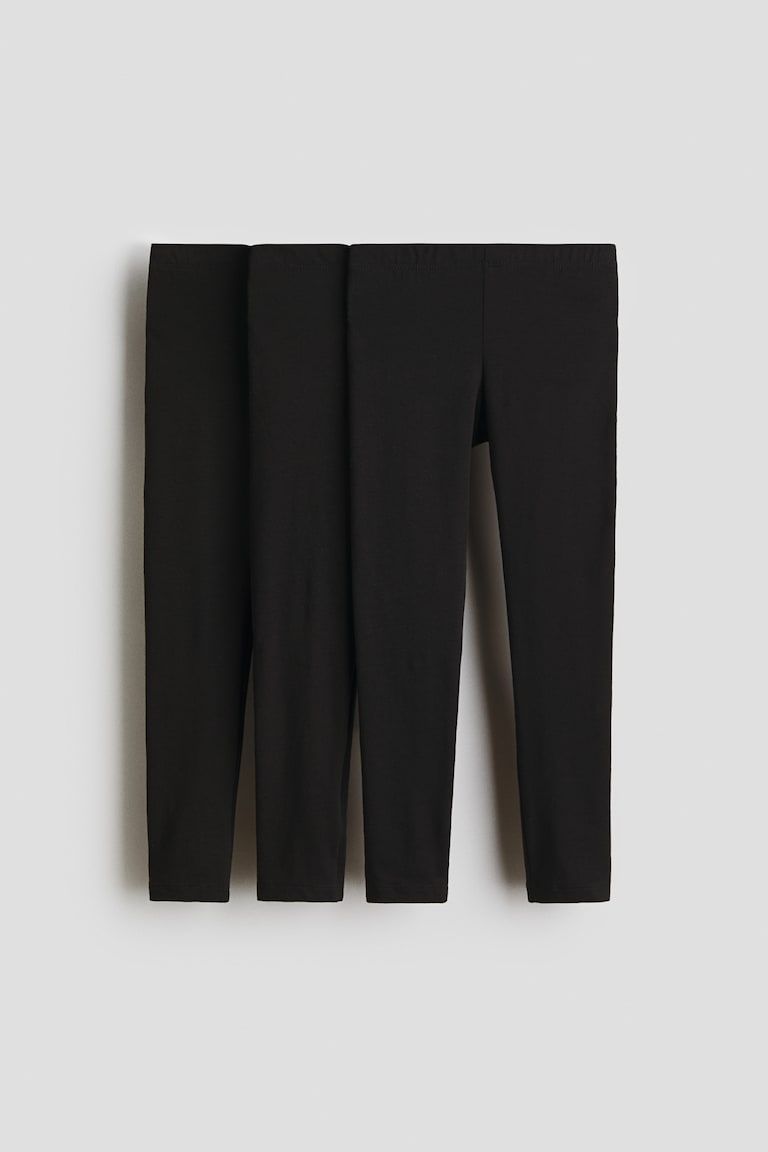 3-Pack Cotton Jersey Leggings