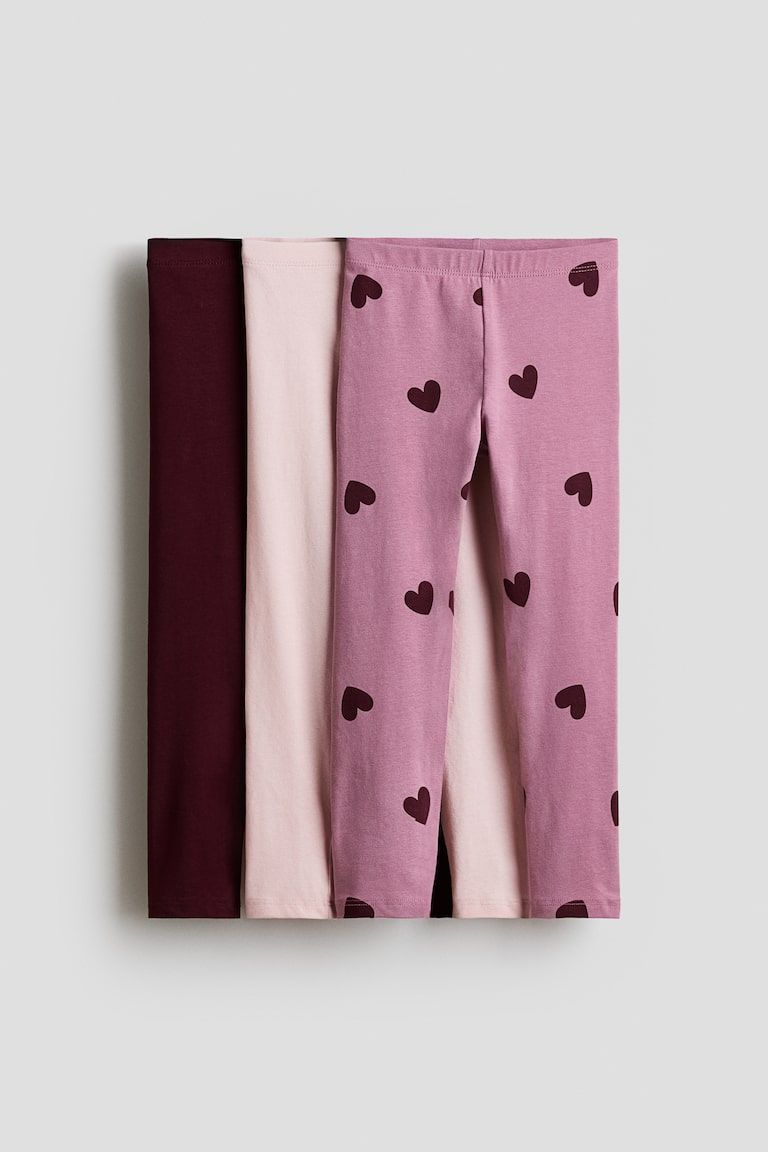 3-Pack Cotton Leggings