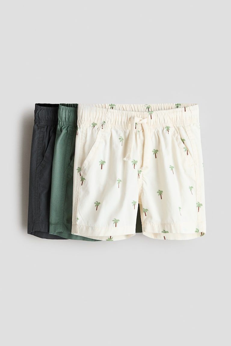 3-Pack Cotton Shorts