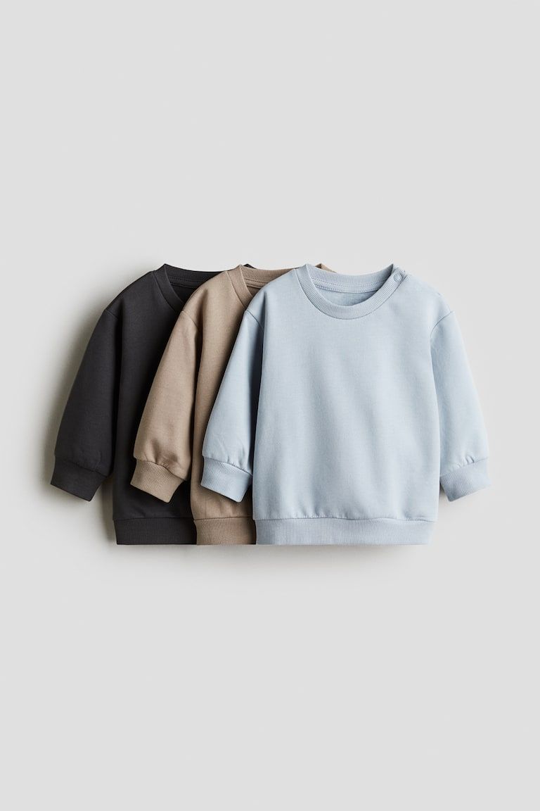 3-pack Cotton Sweatshirts