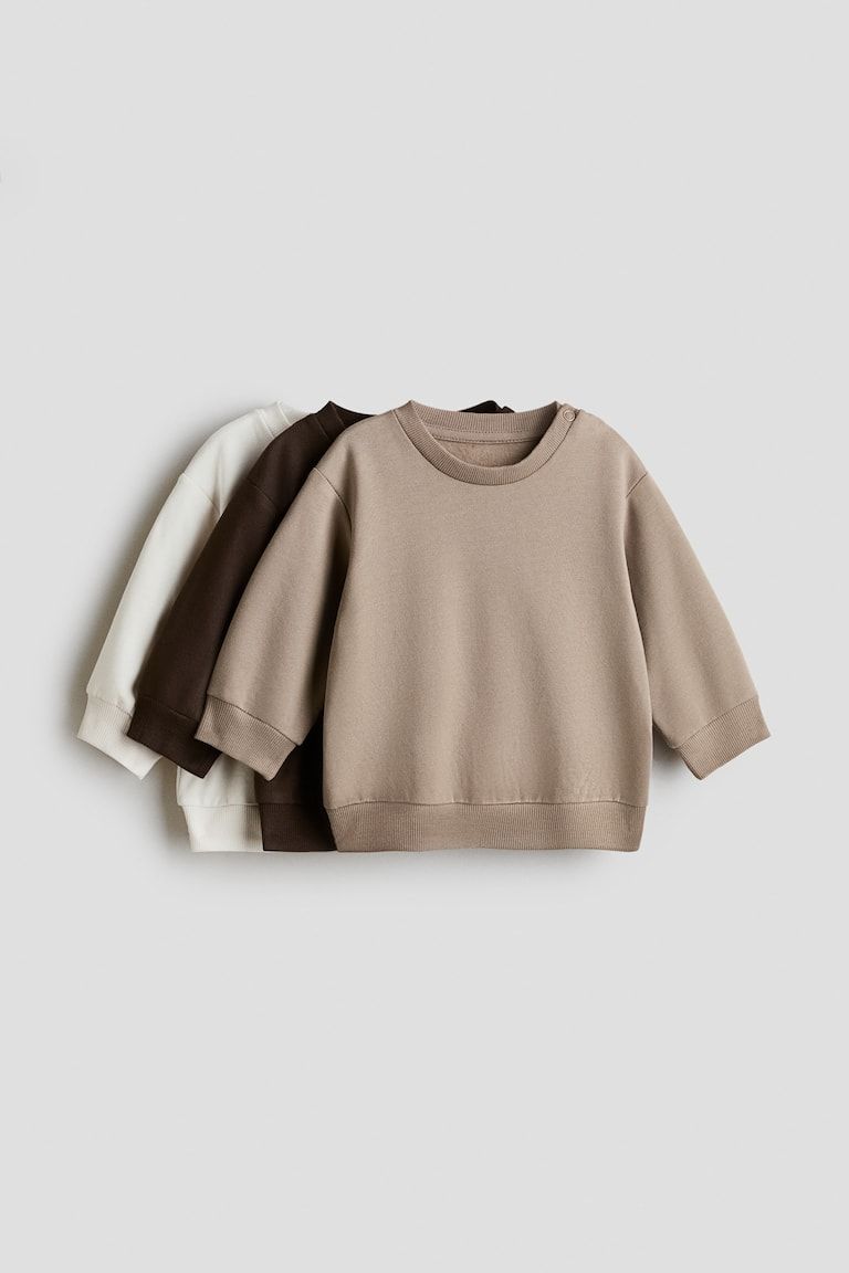 3-pack Cotton Sweatshirts