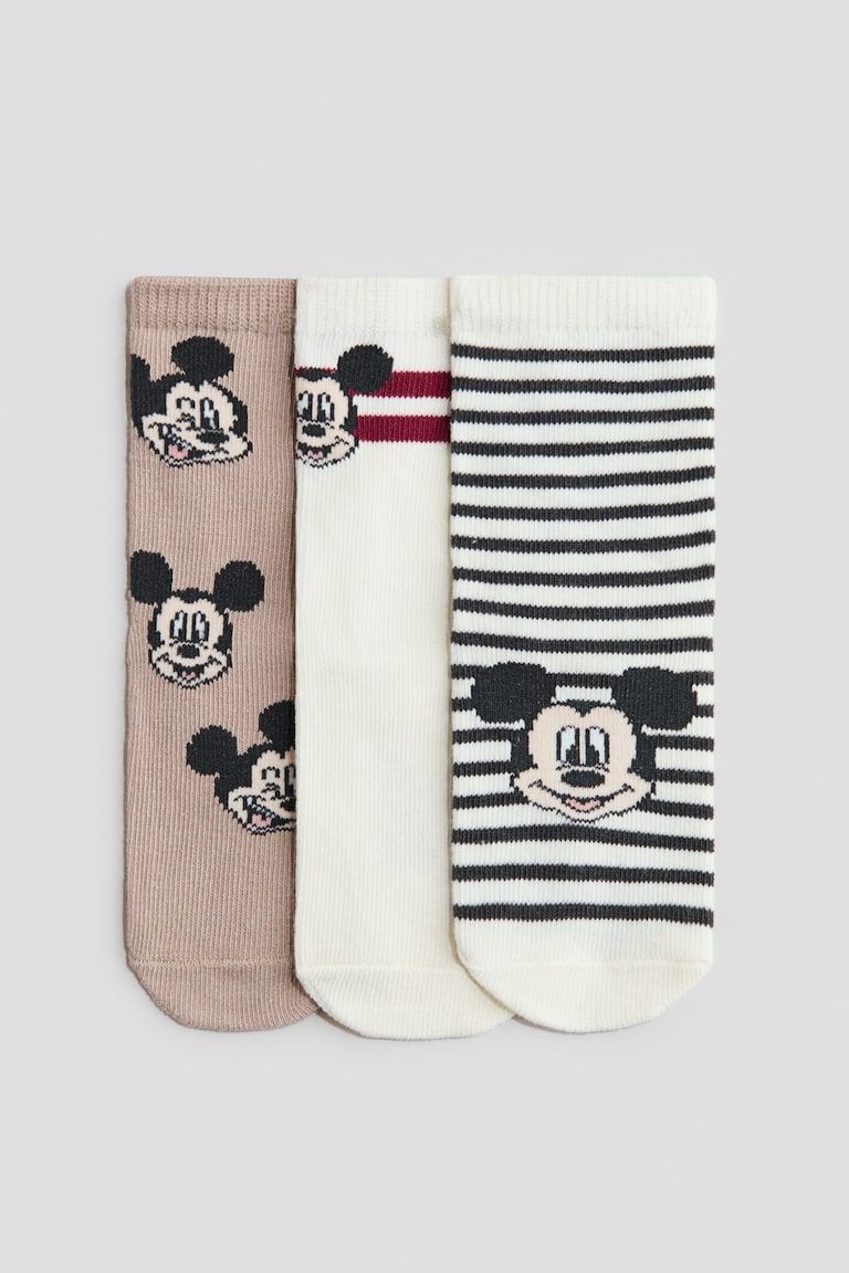 3-Pack Jacquard-Knit Socks