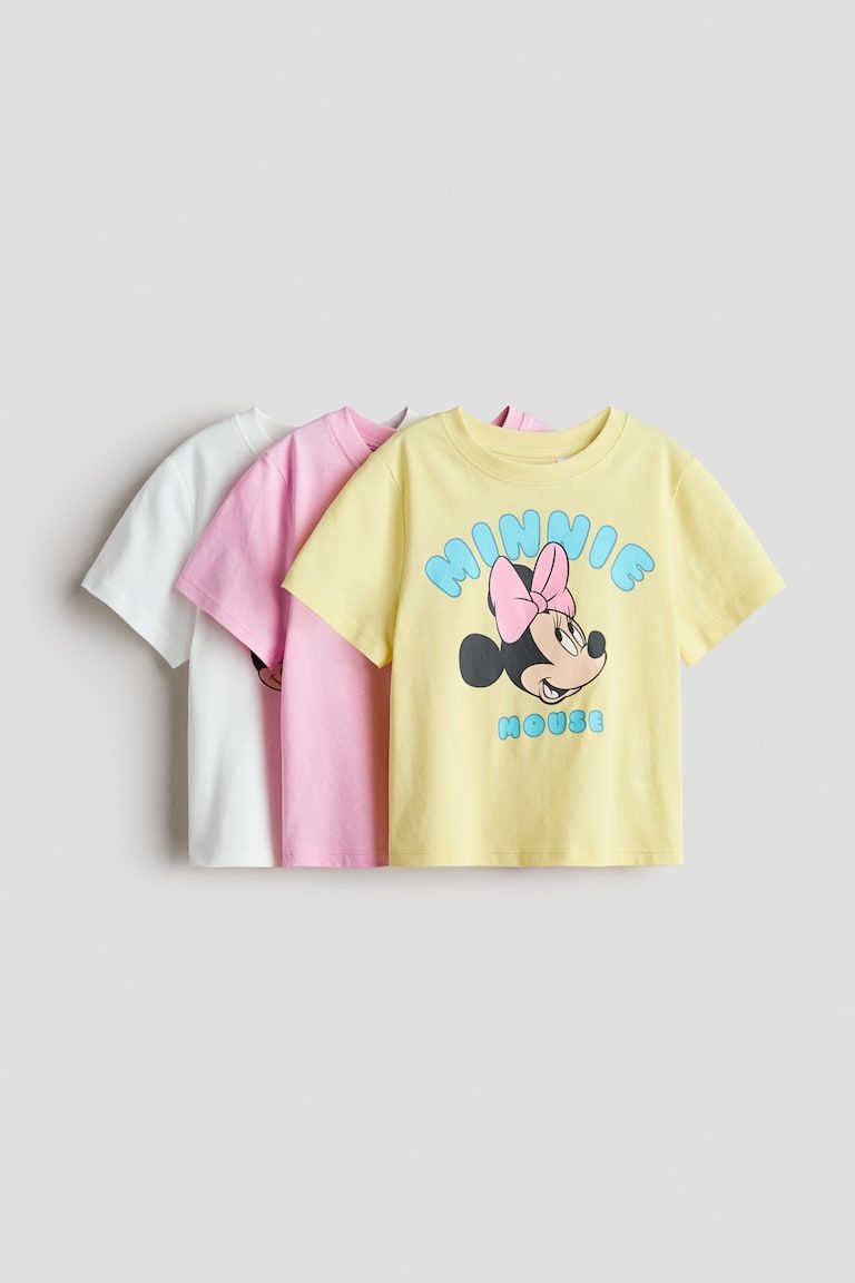 3-pack Printed Jersey Tops