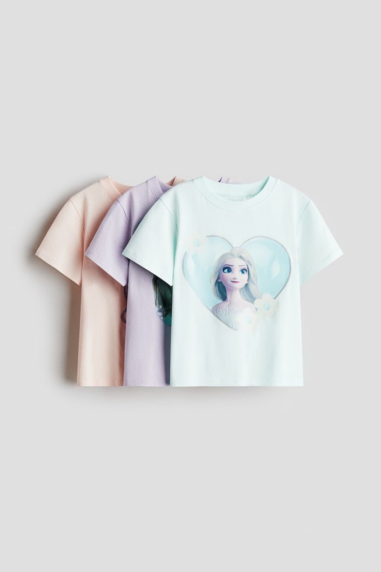 3-pack Printed Jersey Tops
