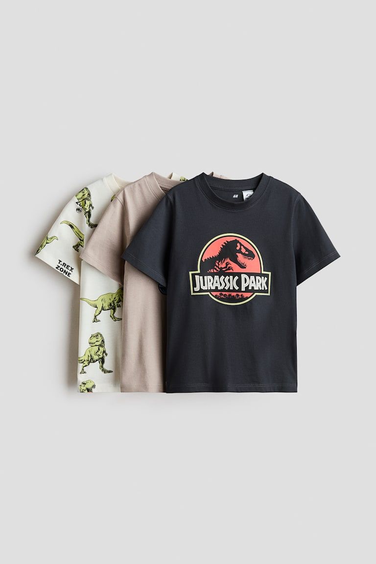 3-pack Printed T-shirts