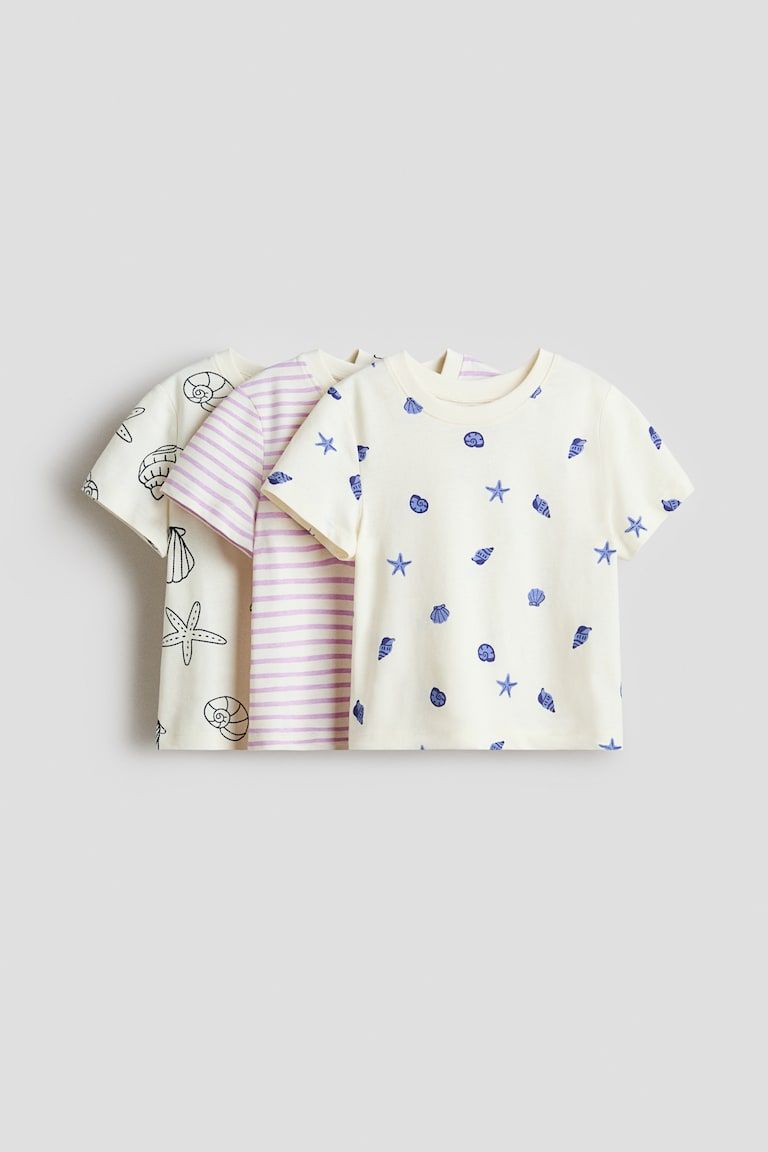 3-Pack Printed T-Shirts
