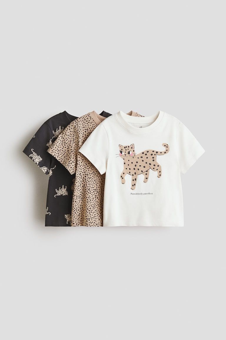 3-Pack Printed T-Shirts