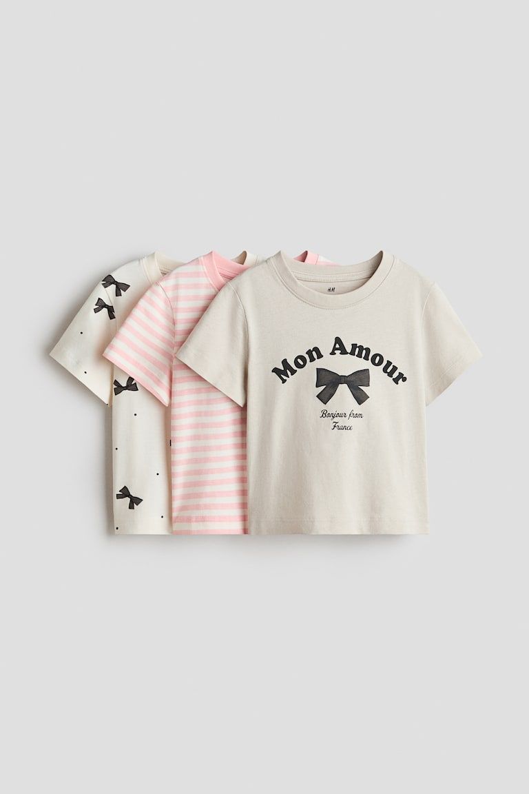 3-Pack Printed T-Shirts