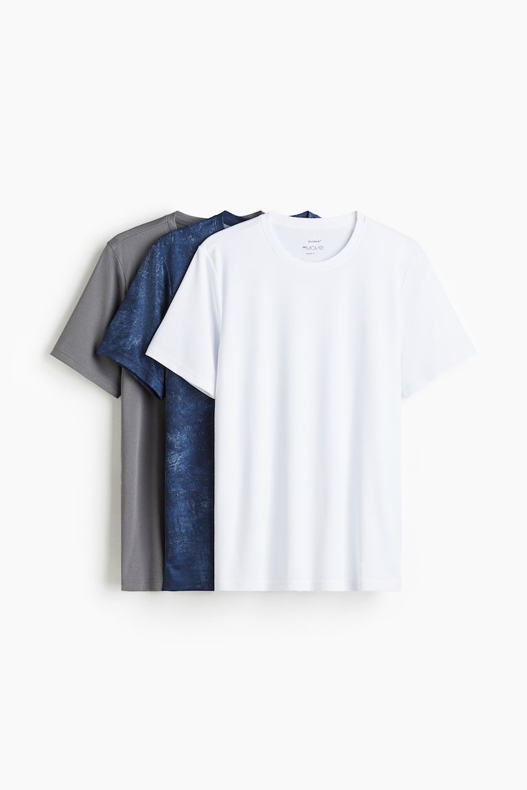 3-Pack Regular-Fit Sports Shirts with DryMove™
