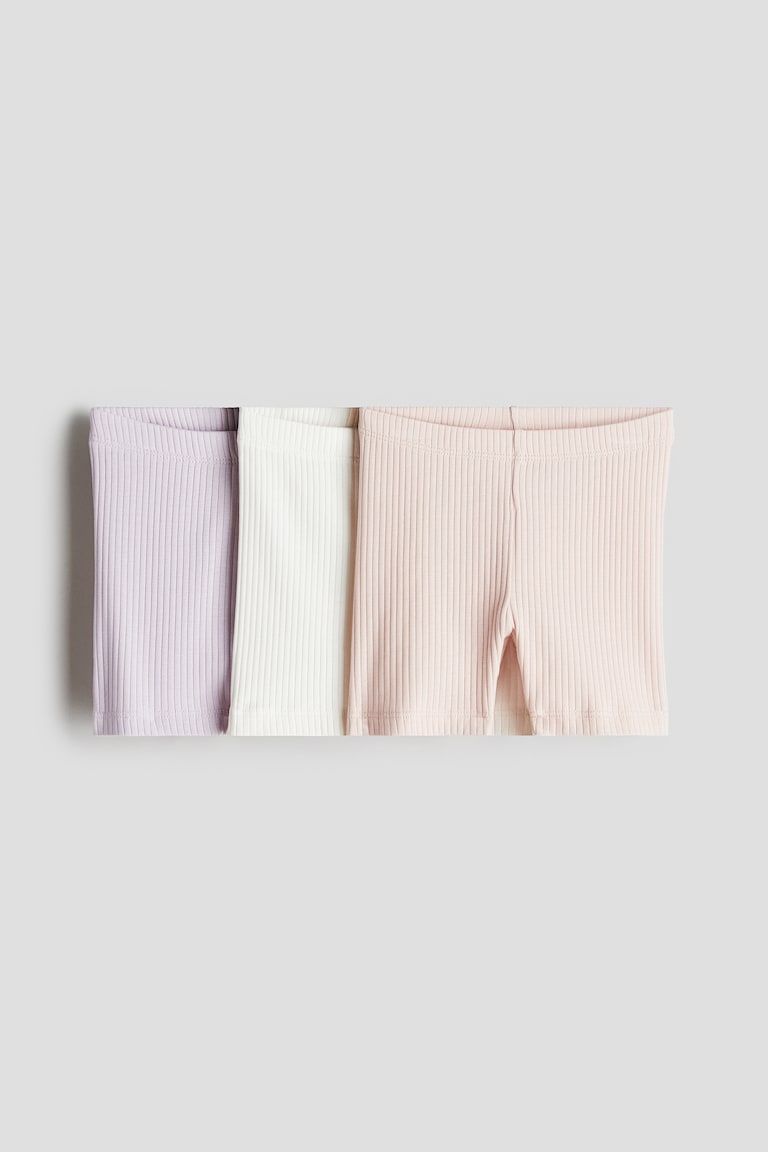 3-pack Ribbed Bike Shorts